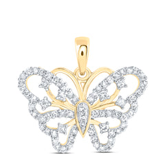 1/3CTW-DIA NK GIFT BUTTERFLY PENDANT