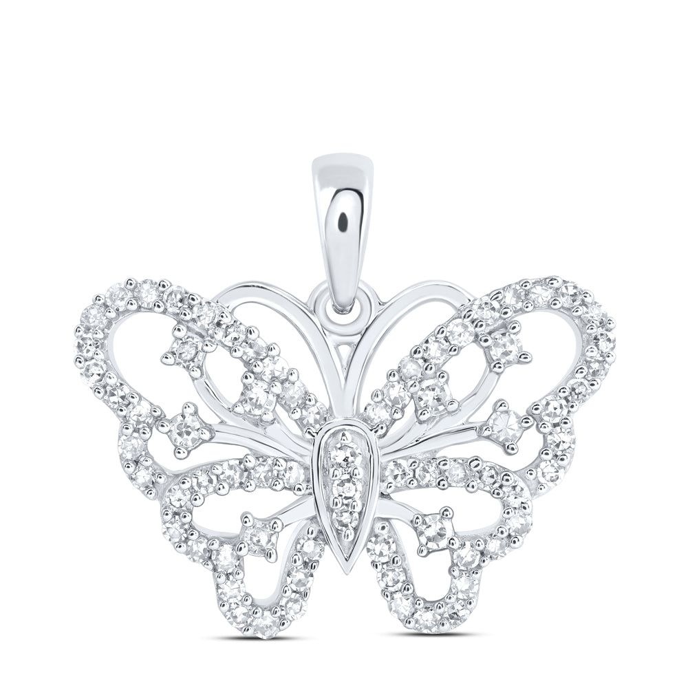 1/3CTW-DIA NK GIFT BUTTERFLY PENDANT