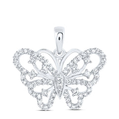 1/3CTW-DIA NK GIFT BUTTERFLY PENDANT