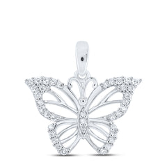 1/5CTW-DIA NK GIFT BUTTERFLY PENDANT