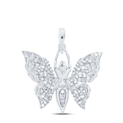 1/3CTW-DIA NK GIFT BUTTERFLY PENDANT