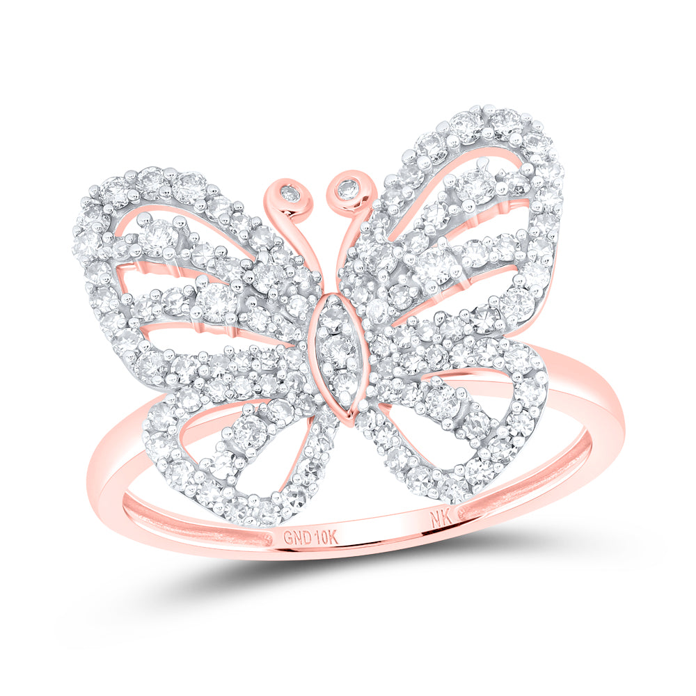 1/2CTW-DIA NK GIFT BUTTERFLY RING
