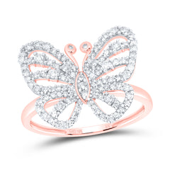 1/2CTW-DIA NK GIFT BUTTERFLY RING