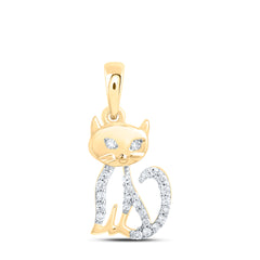 1/12CTW-DIA NK GIFT CAT PENDANT