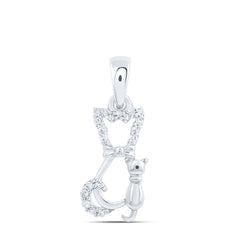 1/20CTW-DIA NK GIFT CAT PENDANT