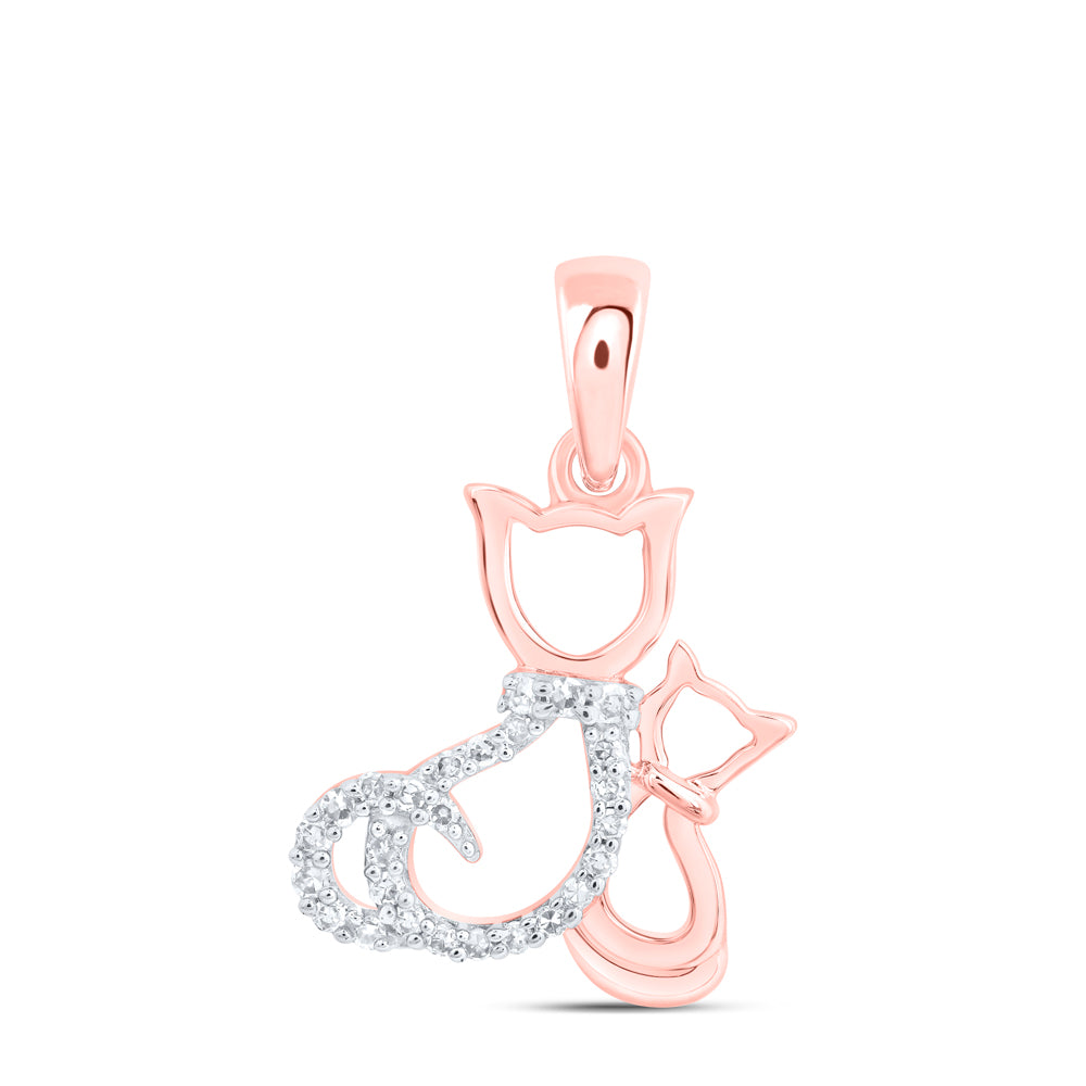 1/20CTW-DIA NK GIFT CAT PENDANT