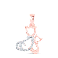1/20CTW-DIA NK GIFT CAT PENDANT
