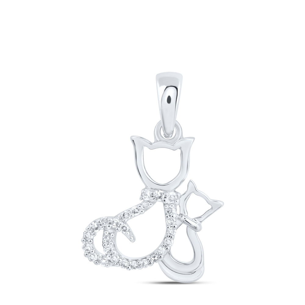 1/20CTW-DIA NK GIFT CAT PENDANT