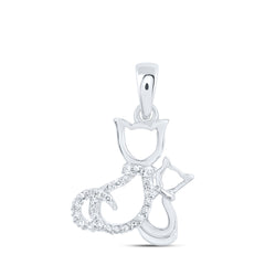1/20CTW-DIA NK GIFT CAT PENDANT