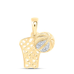 0.03CTW-DIA NK FOOTBALL BASKET GIFT PENDANT