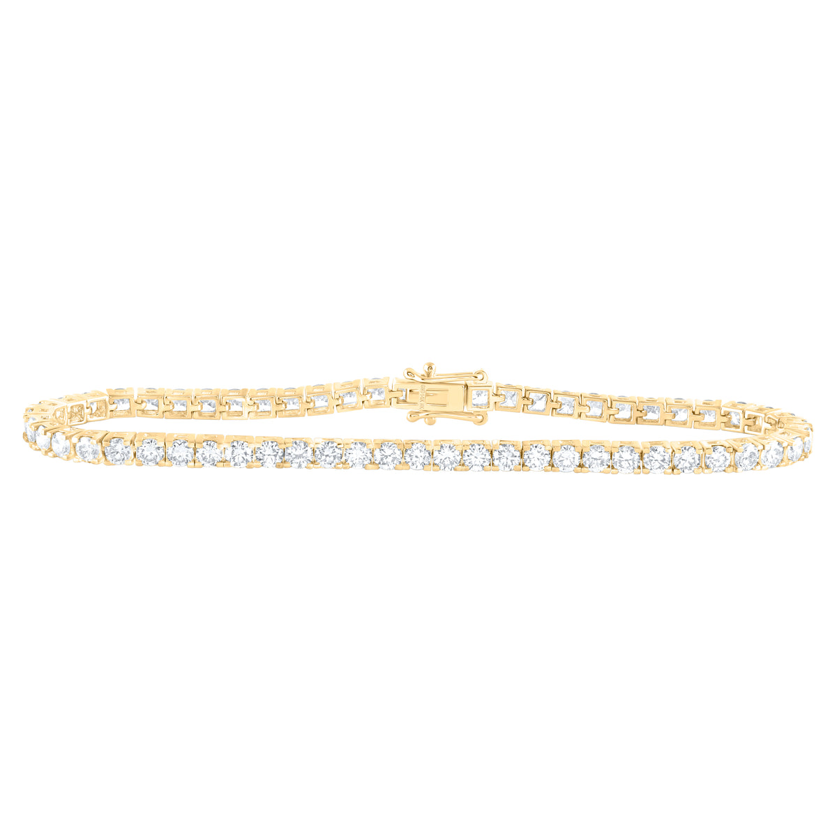 14k Gold 5 CTW-Natural Diamond Tennis Bracelet(7 Inch ) Gram