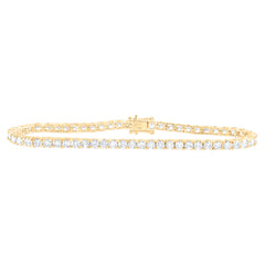14k Gold 5 CTW-Natural Diamond Tennis Bracelet(7 Inch ) Gram