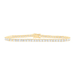 14K Yellow Gold 6 CTW-Natural Diamond Tennis Bracelet(7 Inch ) 10.82 Gram
