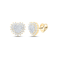 5/8CTW-DIA NK FASHION HEART EARRING