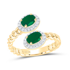 1/5CTW-DIA NK 6X4 MM OV-EM SYNTHETIC RING