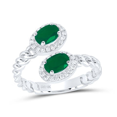 1/5CTW-DIA NK 6X4 MM OV-EM SYNTHETIC RING