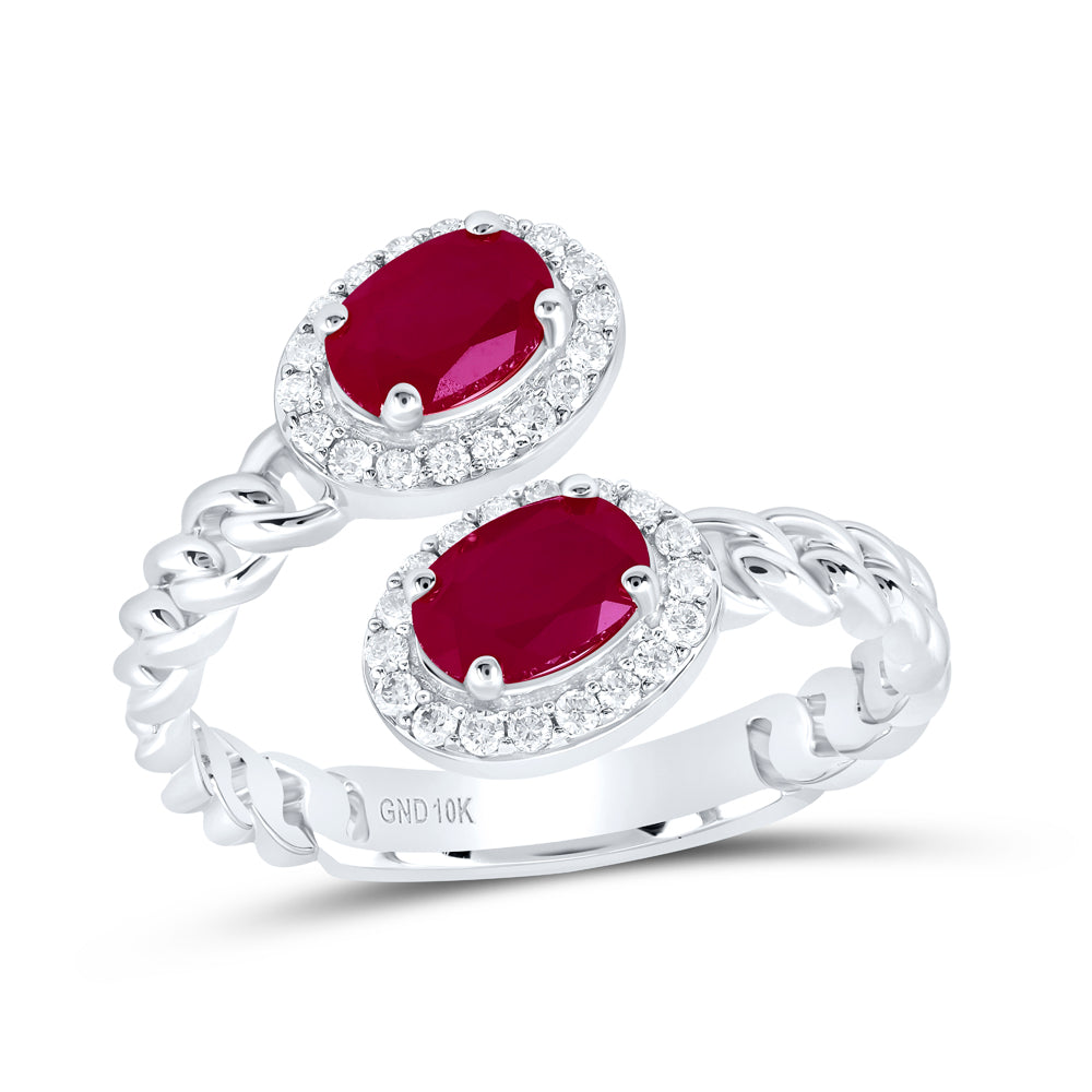 1/5CTW-DIA NK 6X4 MM OV-RU SYNTHETIC RING