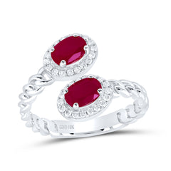 1/5CTW-DIA NK 6X4 MM OV-RU SYNTHETIC RING