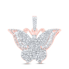 3/4CTW-DIA NK BUTTERFLY FASHION PENDANT