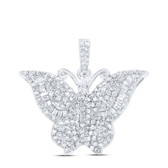 3/4CTW-DIA NK BUTTERFLY FASHION PENDANT