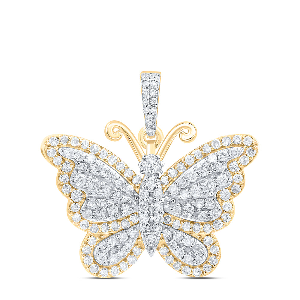 3/4CTW-DIA NK BUTTERFLY FASHION PENDANT