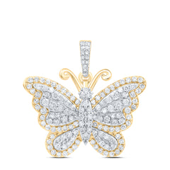 3/4CTW-DIA NK BUTTERFLY FASHION PENDANT