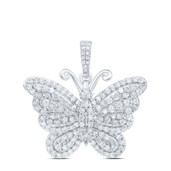 3/4CTW-DIA NK BUTTERFLY FASHION PENDANT
