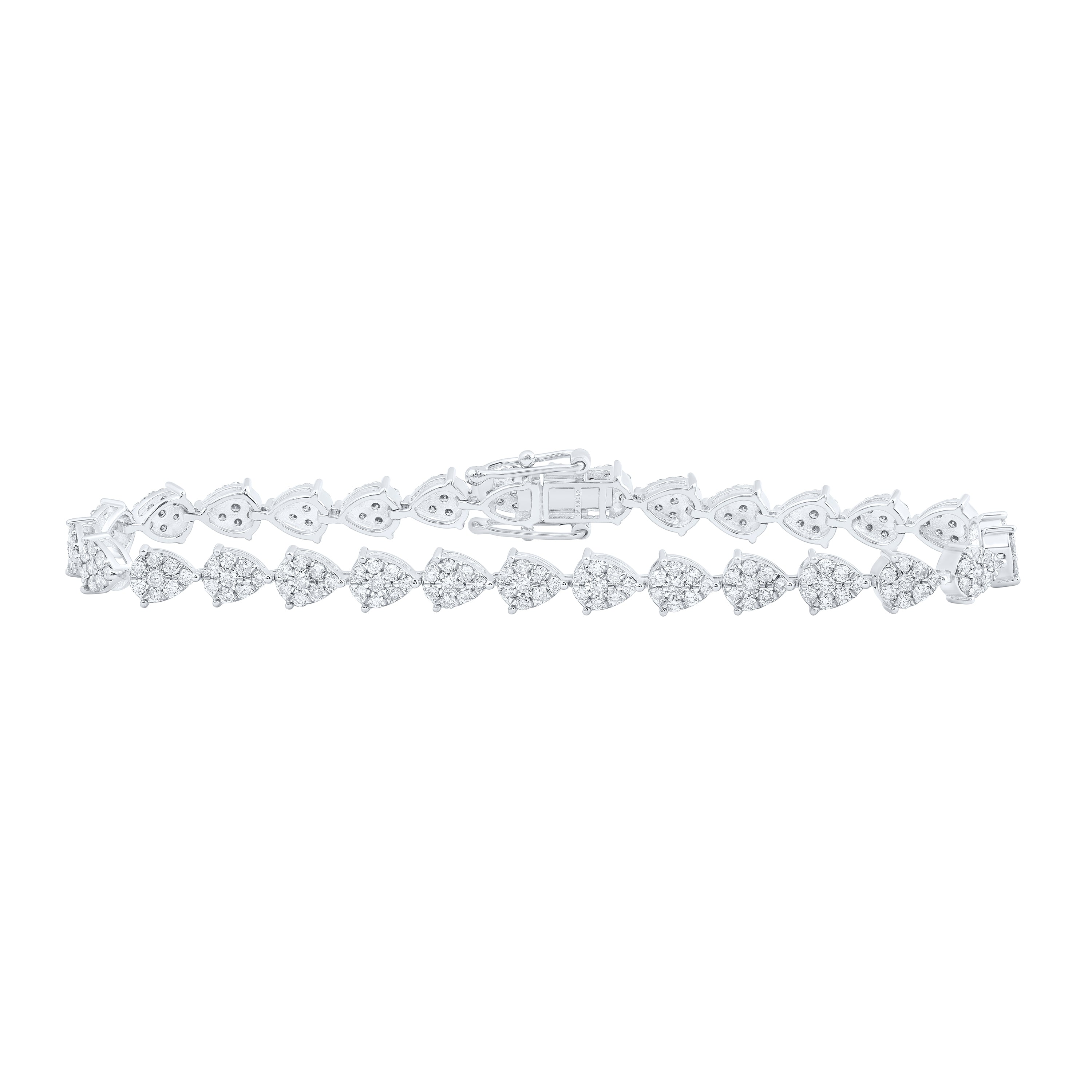 2 3/8CTW-DIA NK PEAR SHAPE FASHION BRACELET (7 INCH)
