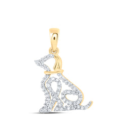 1/5CTW-DIA NK GIFT DOG PENDANT