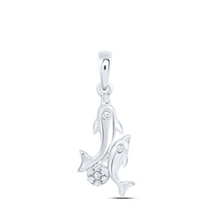 1/20CTW-DIA NK GIFT DOLPHIN PENDANT