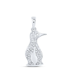 1/6CTW-DIA NK GIFT PENGUIN PENDANT