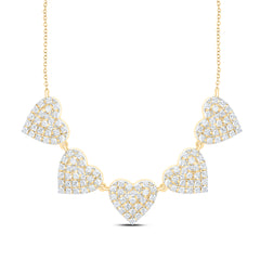 1 1/4CTW-DIA NK HEART NECKLACE (18INCH)