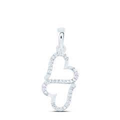 1/8CTW-DIA P1 GIFT HEART PENDANT