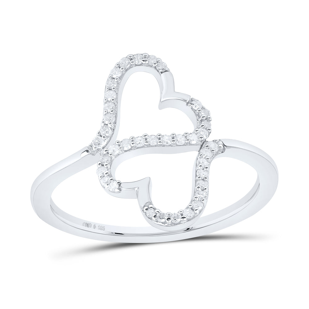 1/8CTW-DIA P1 GIFT HEART RING