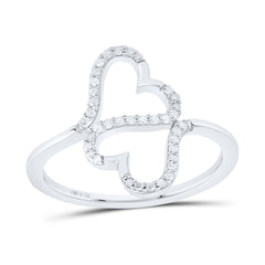 1/8CTW-DIA P1 GIFT HEART RING