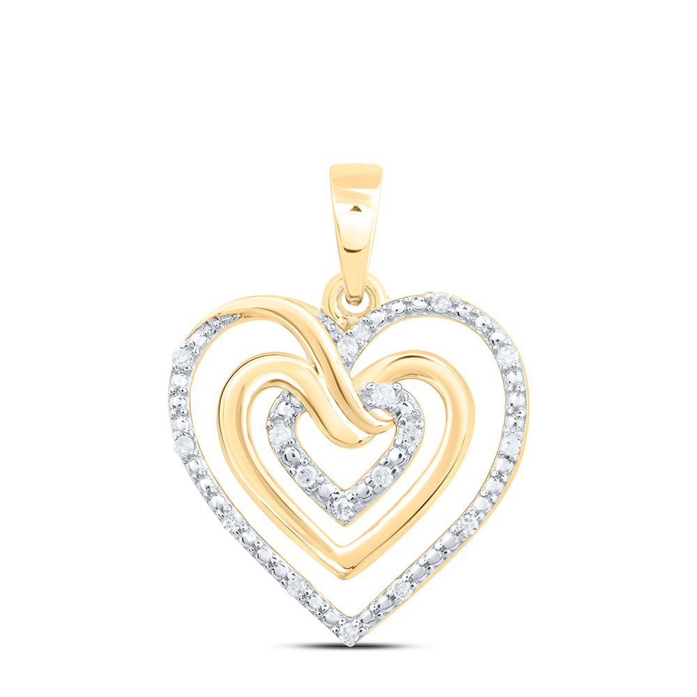 1/20CTW-DIA P1 GIFT HEART PENDANT