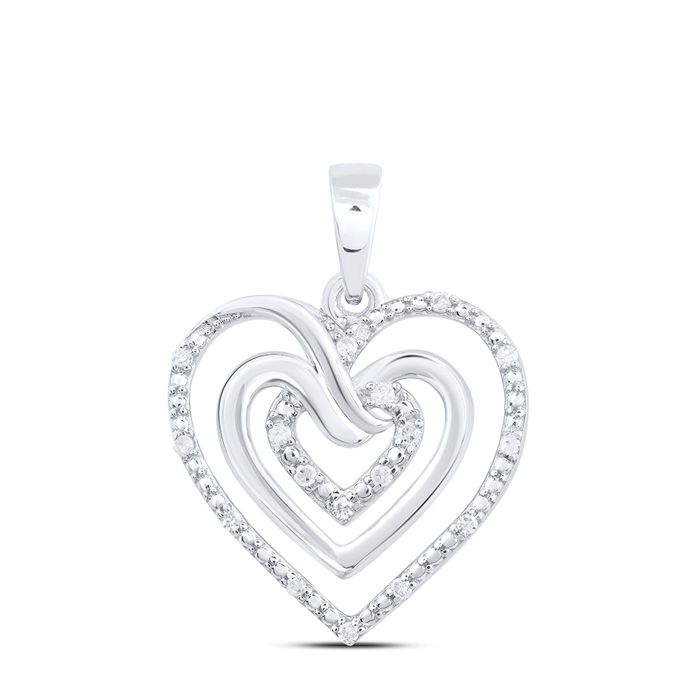 1/20CTW-DIA P1 GIFT HEART PENDANT