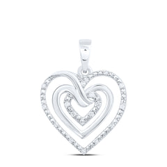 1/20CTW-DIA P1 GIFT HEART PENDANT
