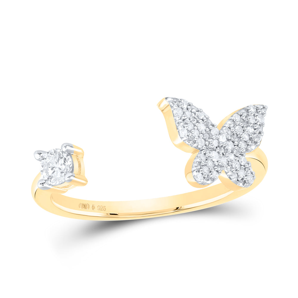 1/4CTW-DIA P1 GIFT BUTTERFLY RING