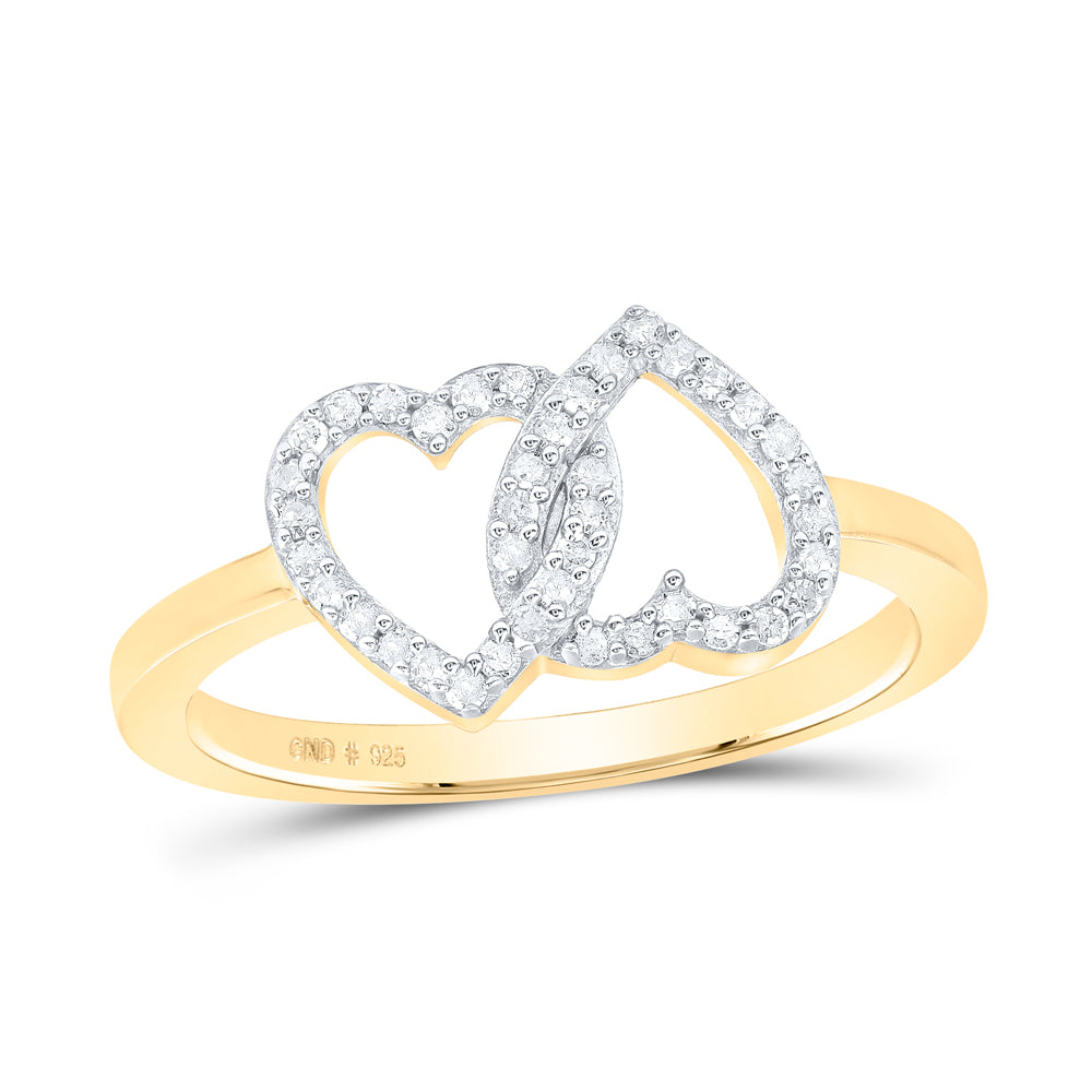 1/6CTW-DIA P1 GIFT HEART RING