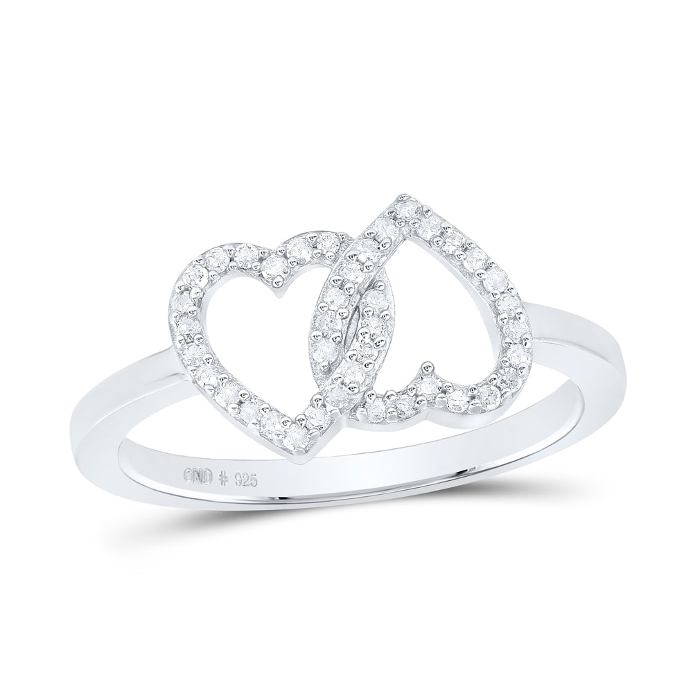 1/6CTW-DIA P1 GIFT HEART RING