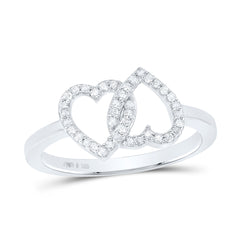 1/6CTW-DIA P1 GIFT HEART RING