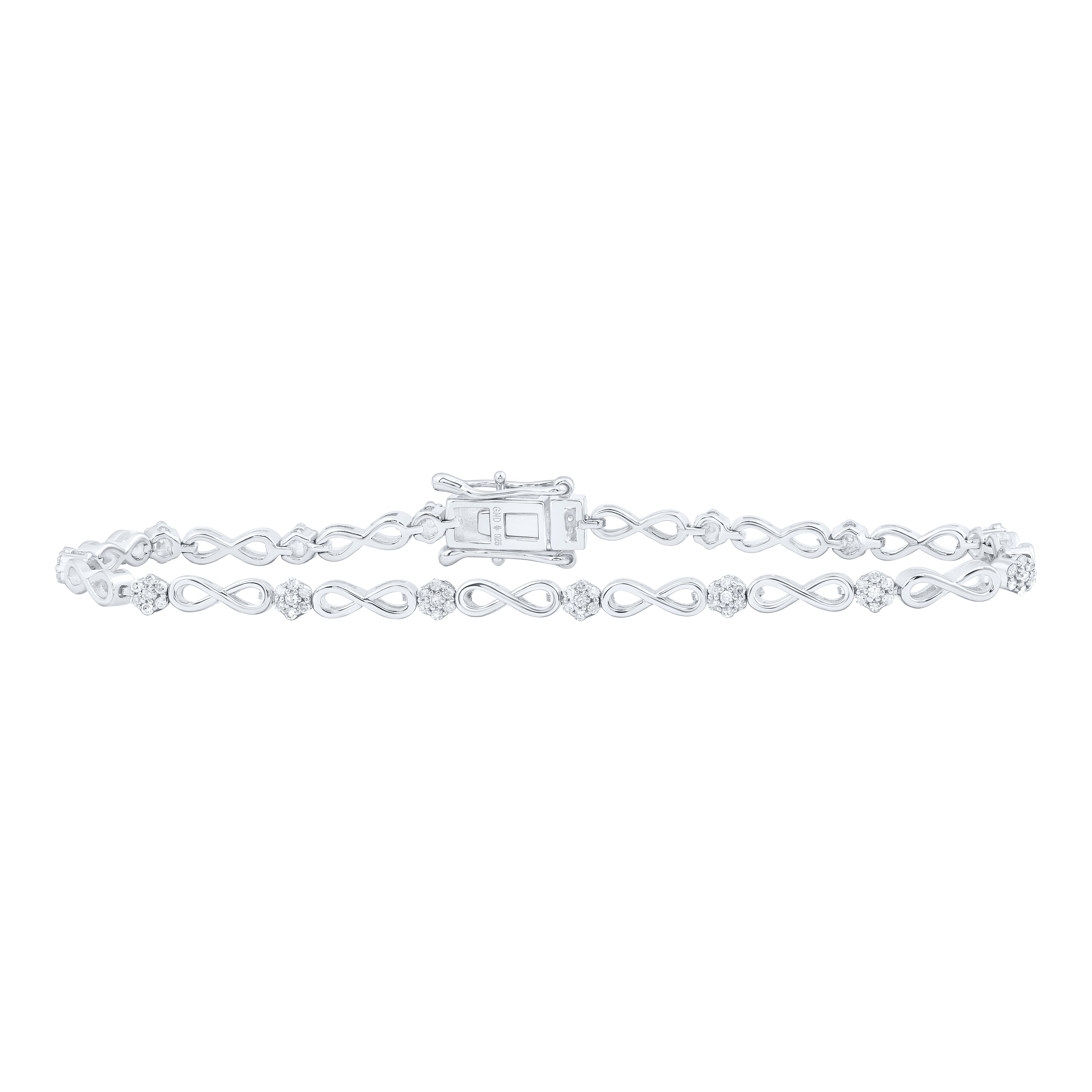 1/2CTW-DIA P1 GIFT INFINITY BRACELET(7 INCH)