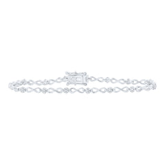 1/2CTW-DIA P1 GIFT INFINITY BRACELET(7 INCH)