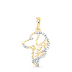 1/12CTW-DIA NK GIFT DOG PENDANT