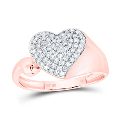 1/3CTW-DIA NK GIFT HEART RING