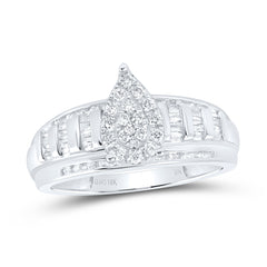1/2CTW-DIA NK PEAR FASHION RING