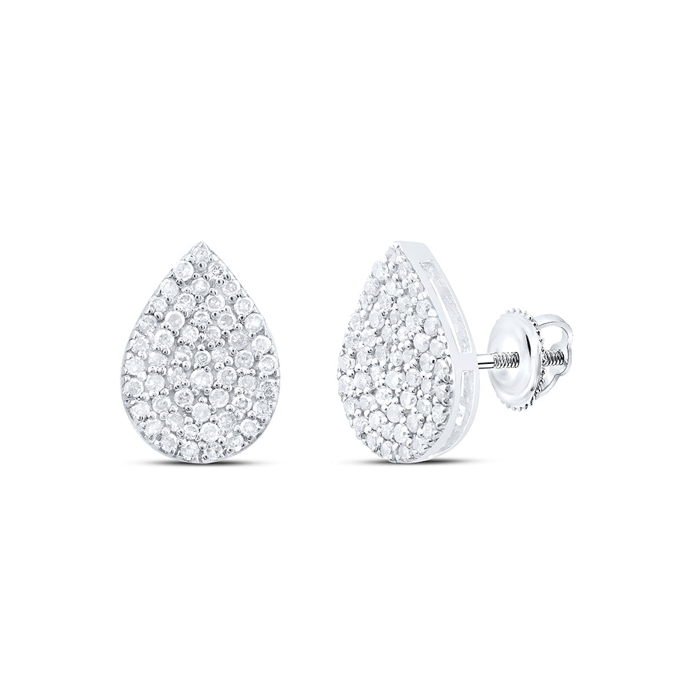 3/8CTW-DIA P1 GIFT PEAR STUD EARRING