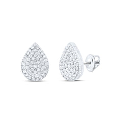 3/8CTW-DIA P1 GIFT PEAR STUD EARRING