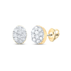 1/10CTW-DIA P1 GIFT OVAL STUD EARRING